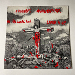 Винтажная виниловая пластинка LP Impulse Manslaughter He Who Laughs Last Laughs Alone (USA 1987)