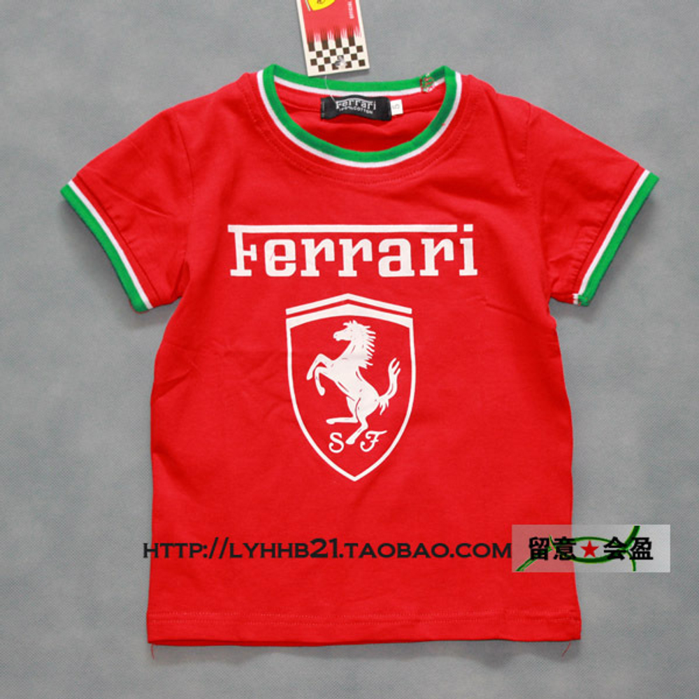 Футболка детская с контрастным изображением логотипа