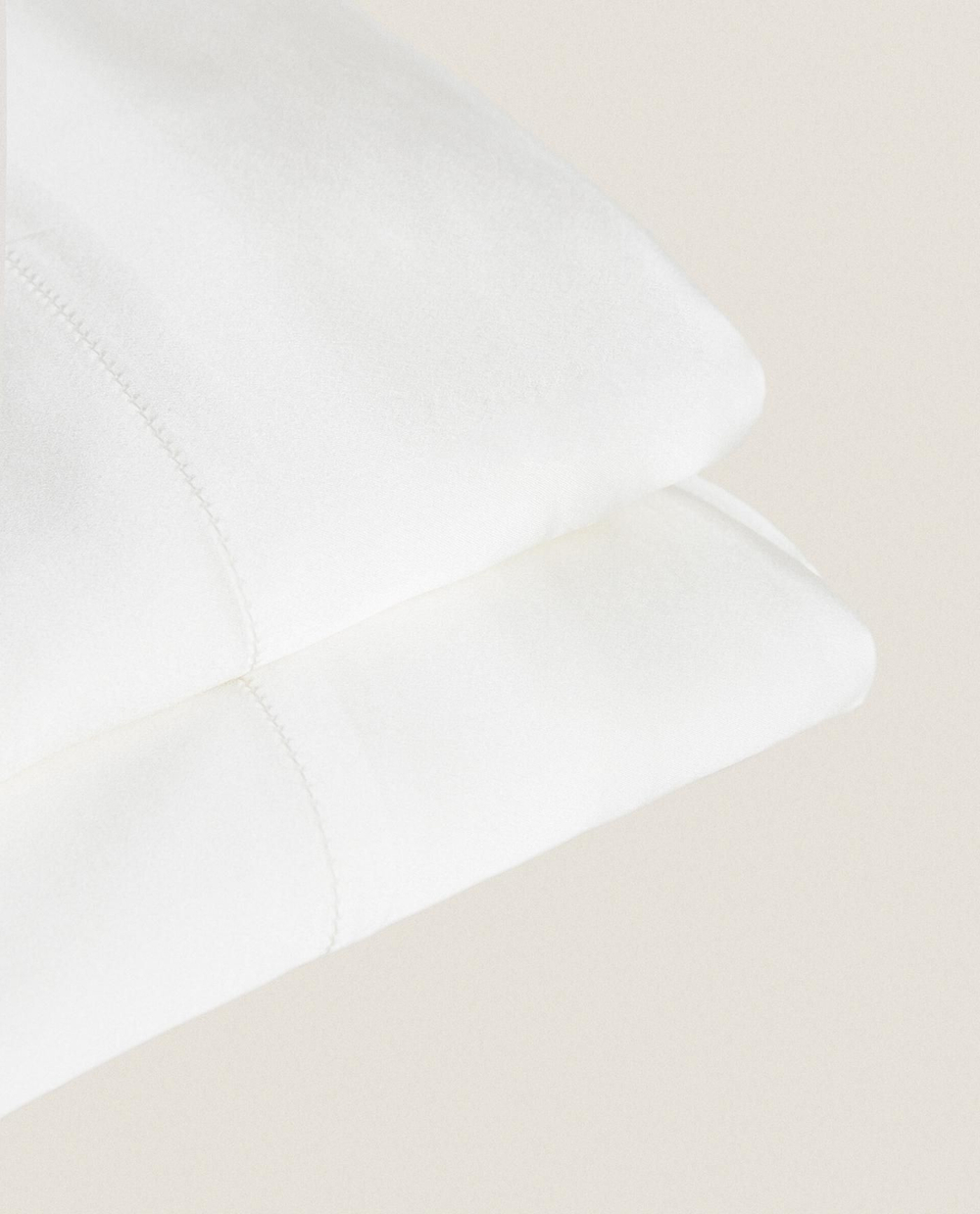 Zara Home - Простыня из 100% тутового шелка, экрю, 270x280 см