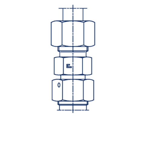 Соединение PNF DL06 12х1.5 (корпус) не редукционное