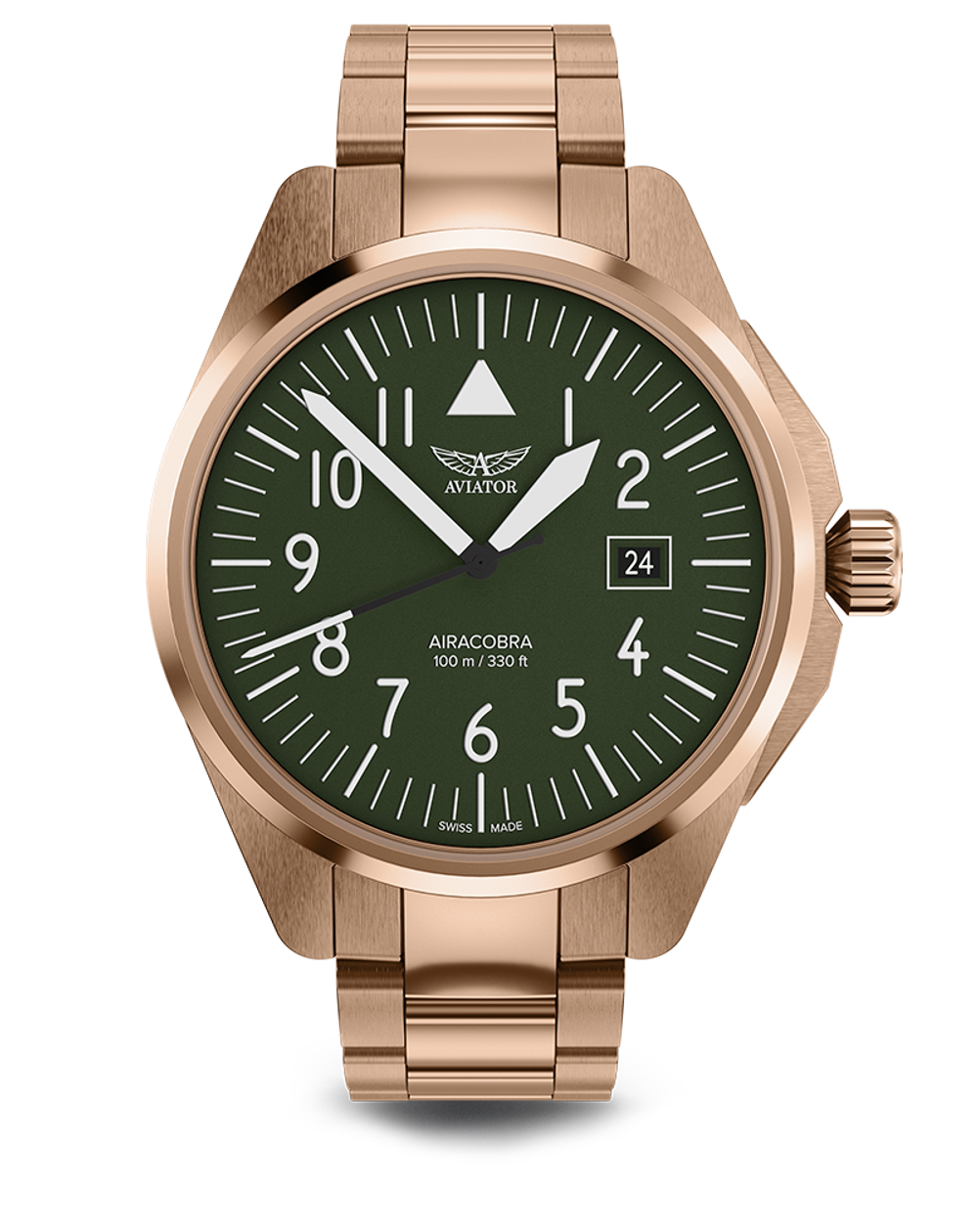 Чаcы кварцевые AVIATOR AIRACOBRA TYPE A V.1.38.2.319.5 мужские
