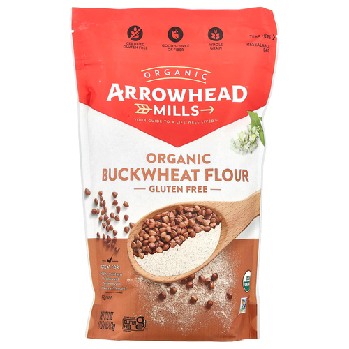 Arrowhead Mills, Organic Buckwheat Flour, Gluten Free, 22 oz (623 g)