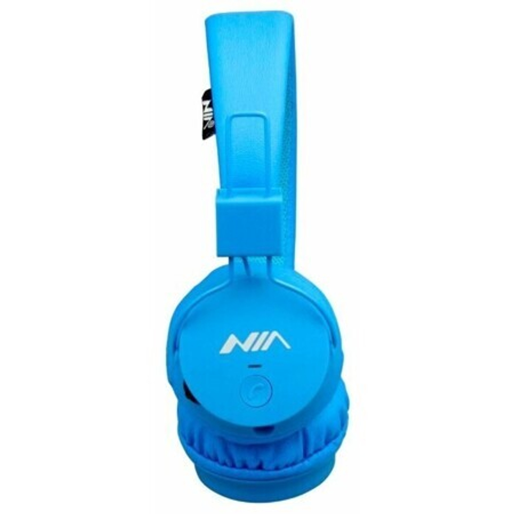 Наушник Nia-1682 с miсroSD player синий
