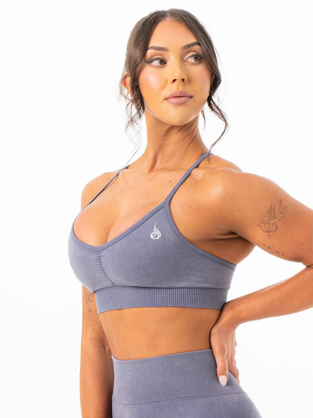 Топ RYDERWEAR Stonewash Seamless Sports Bra Blue