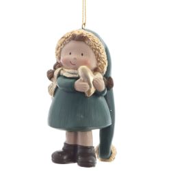 GAEM Фигурка декоративная подвесная "Девочка", L5 W5 H10 см, 2в.
