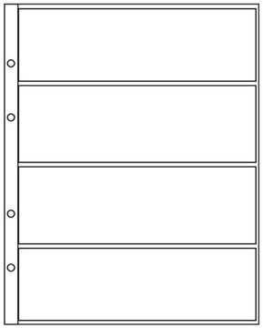 Лист для хранения на 4 боны (формат Grand) (245х300 мм)