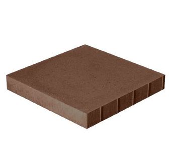 Тротуарная плитка вибропрессованный Квадрат 500х500х70 коричневая