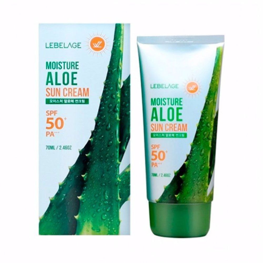 Крем солнцезащитный с экстрактом алоэ LEBELAGE Aloe Sun Cream SPF50+ PA+++ 70 мл