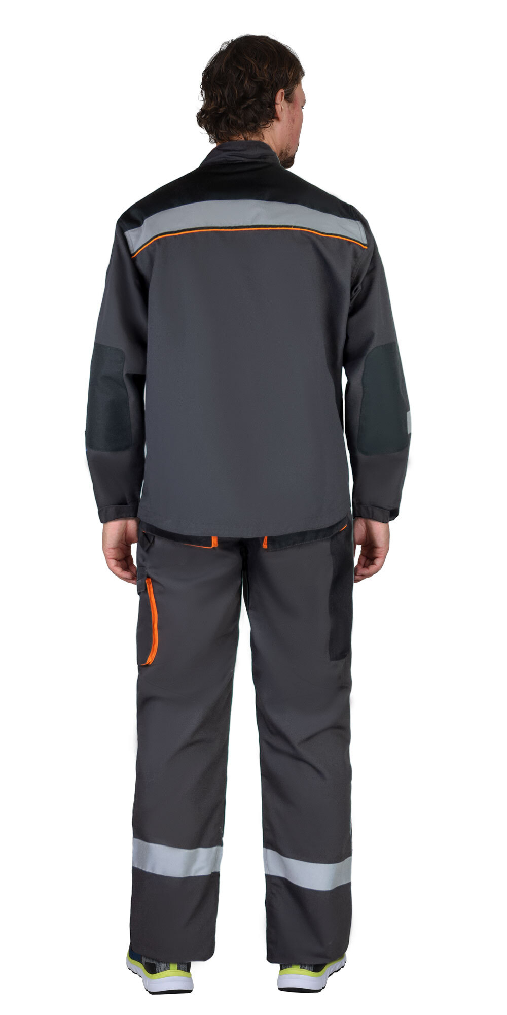 Костюм СИРИУС-СПБ куртка, п/к, темно-серый с черным и СОП