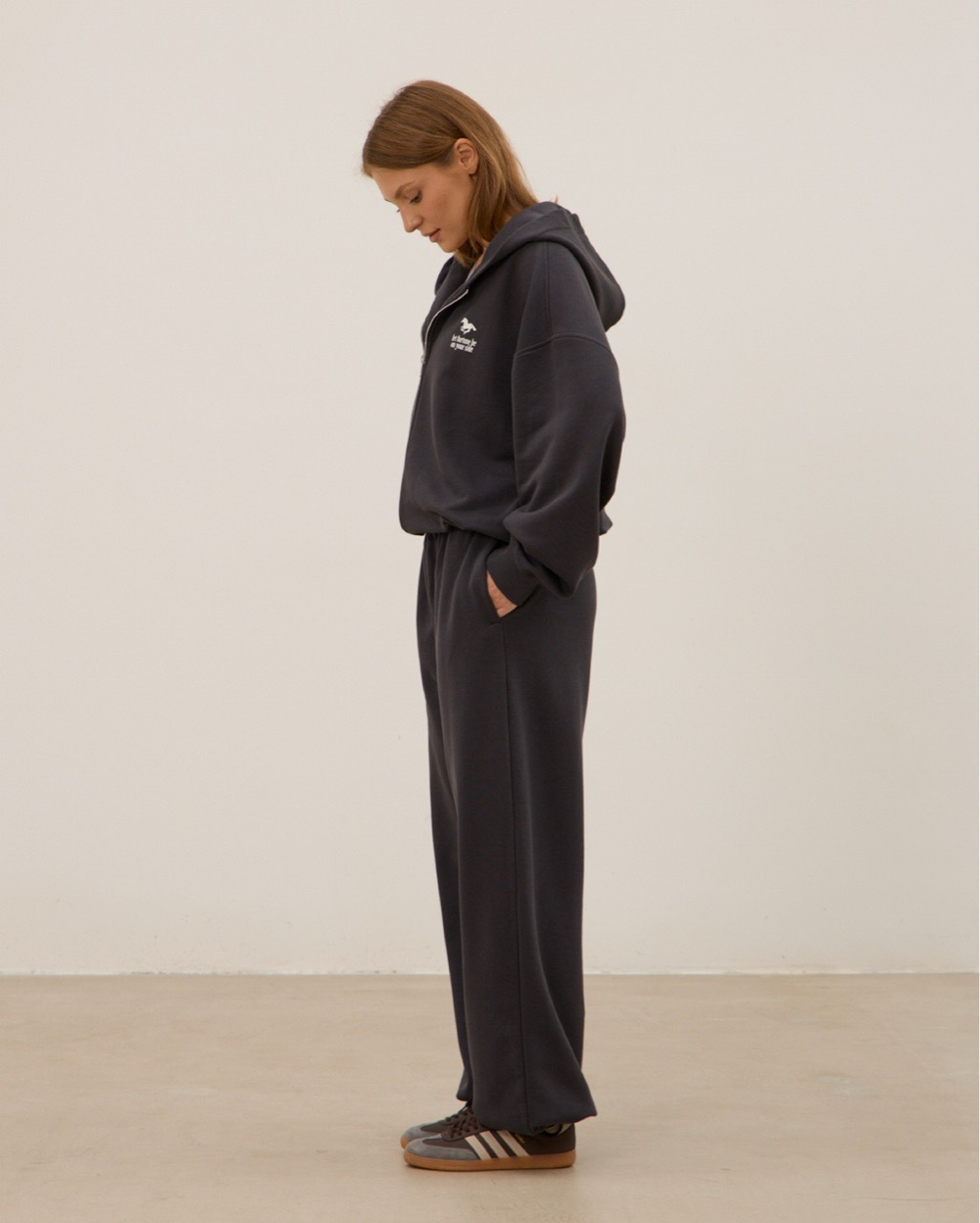 Худи на молнии 04, графит