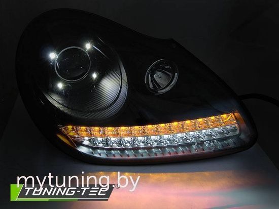 Фары передние PORSCHE CAYENNE 02-06 BLACK HID XENON