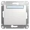Механизм кнопки нажимной 1-кл. СП Glossa 10А IP20 (сх. 1) с табличкой бел. SchE GSL000119