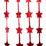 Занавес фольгированный «Звезда» ш1м, в2м, красный