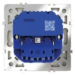 Розетка встраиваемая VOLTUM S70 с заземлением и защитными шторками, 16А, с USB, A+С, (сталь)
