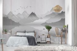 Туманное озеро 400x250 см