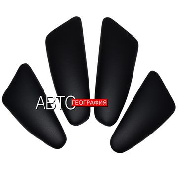 Мягкие накладки на ручки дверей Hyundai Solaris II (2017-2020) из экокожи