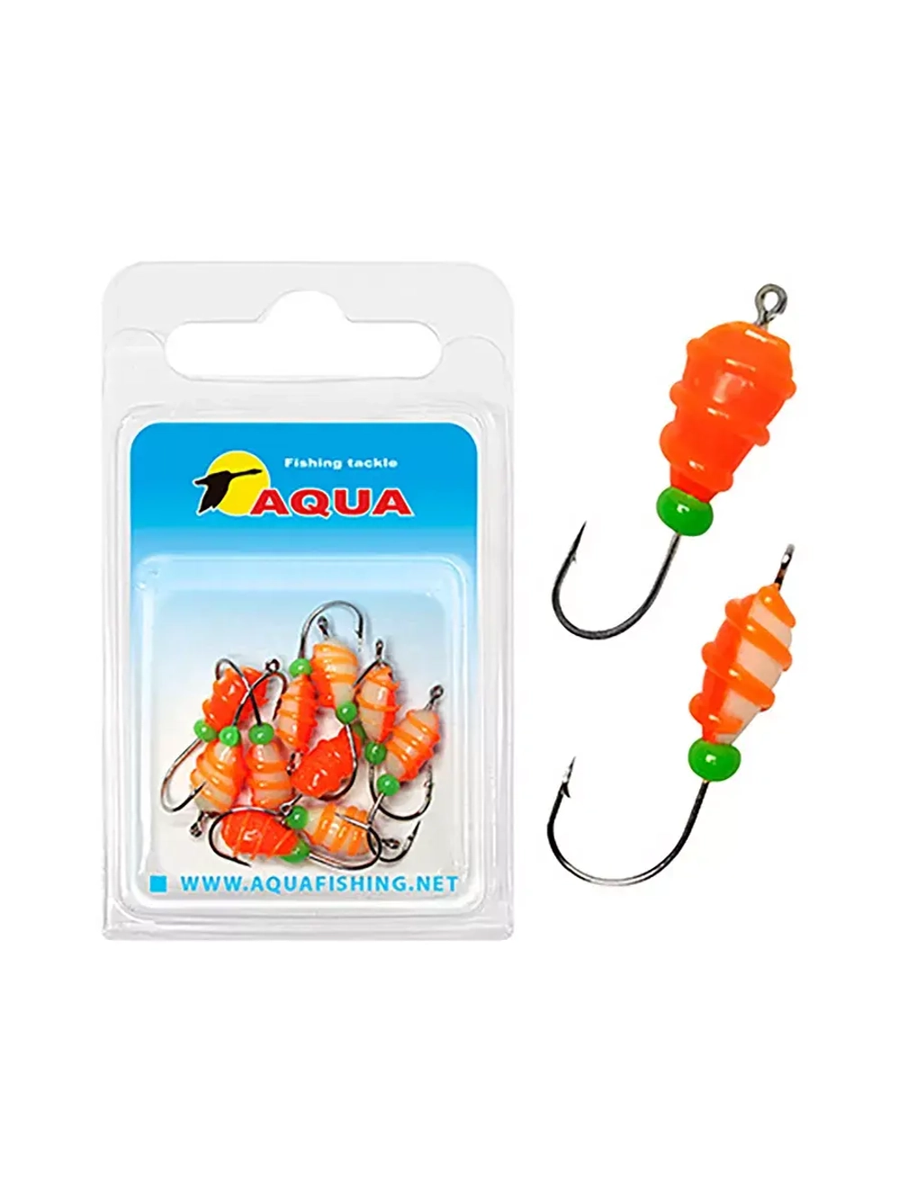 Мормышка фосфорная №07 P, 2 упк по 10 шт 0,14g