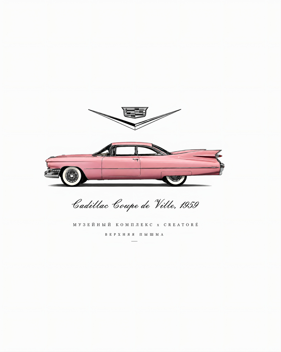 Футболка Cadillac Coupe de Ville, 1959