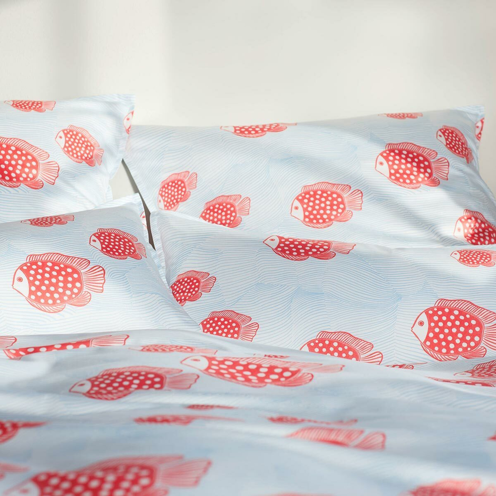 Пододеяльник 155х200 Elegante Float 2297R/1 коралловый