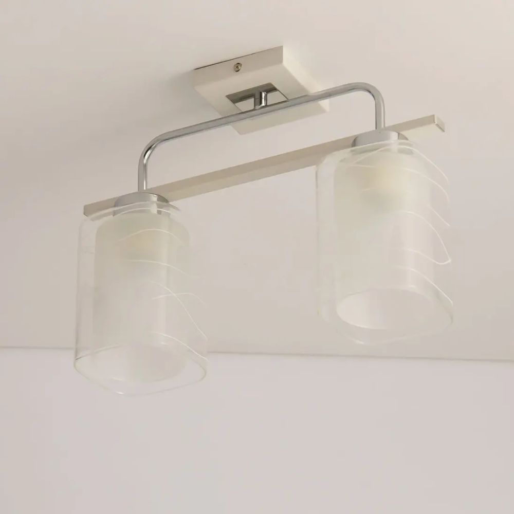 Citilux Румба CL159120 Люстра потолочная Белая Хром