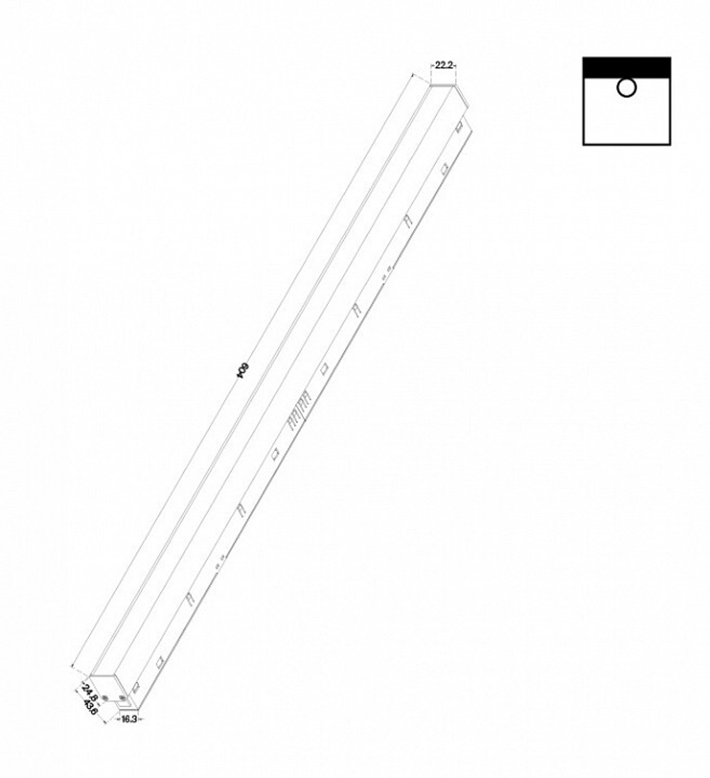 Встраиваемый светильник Maytoni Basis TR030-2-24W3K-B