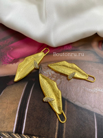 Пуллер для молнии / подвеска "Губы" золотистый Скиап.