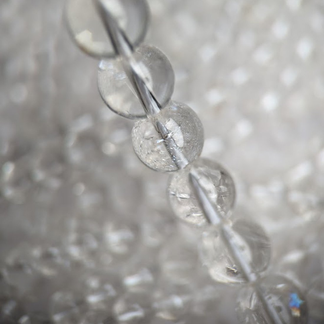 Горный хрусталь "Хлопковый" натуральный