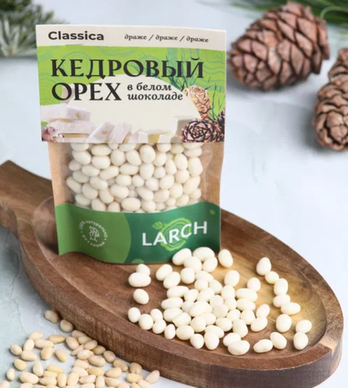 Ядро кедрового ореха БЕЛАЯ КЛАССИКА / 50 г / дой-пак / LARCH
