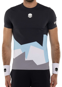 Теннисная футболка Hydrogen Mountains Tech T-Shirt - blue navy/white/grey/light blue