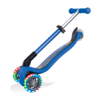 Детский 3-колесный самокат GLOBBER Junior Foldable Lights, синий