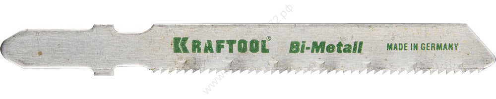 KRAFTOOL T118AF, EU-хвост., по металлу Bi-Met, шаг 1.2мм, 50мм, 2шт., Полотна для лобзика (159555-1,2)
