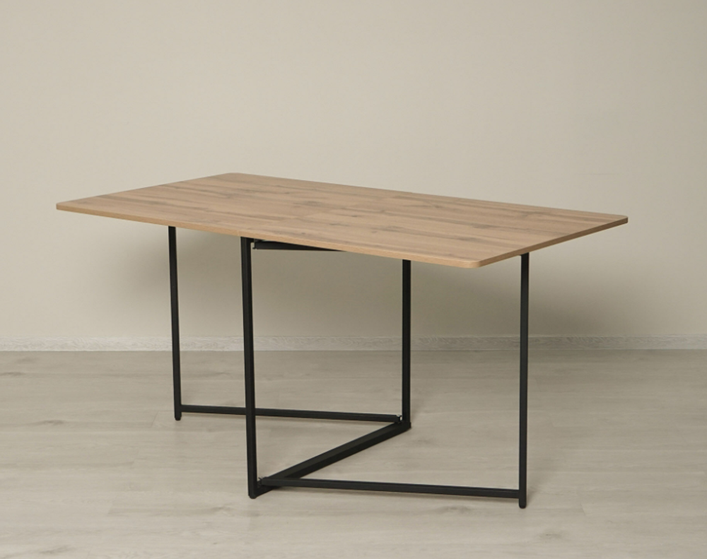 Колибри-16 (DaVita) Стол-книжка (дуб вотан/черный)