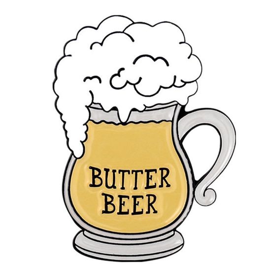 Значок металлический Гарри Поттер "Сливочное пиво", 3х2,6 см