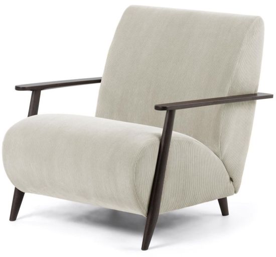 Кресло Marthan бежевое вельветовое Испания Lа Forma