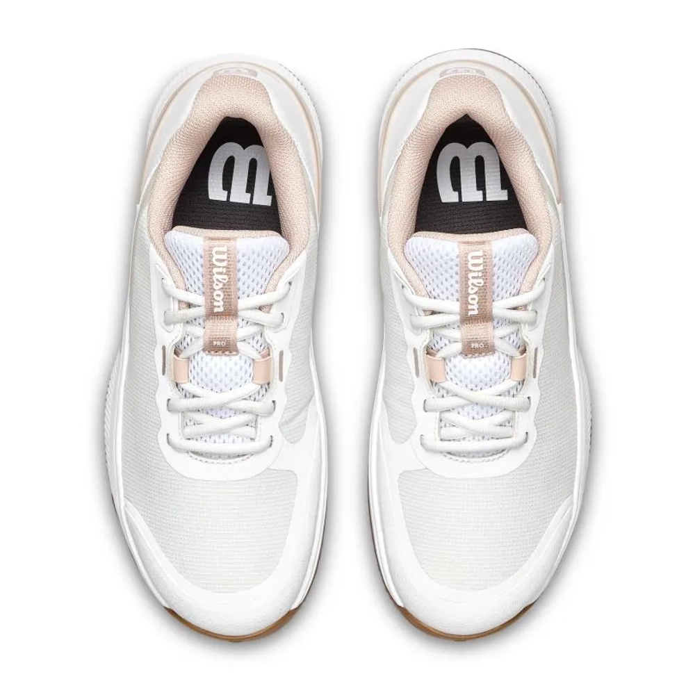 Женские Кроссовки теннисные Wilson Intrigue Pro Clay - white/cameo rose/gum