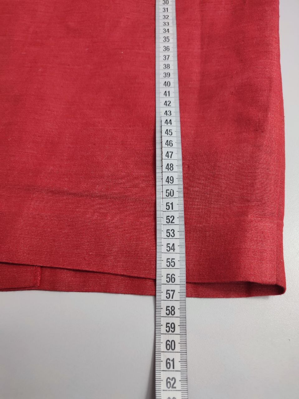 Костюм юбочный из хлопка и льна 44 размер