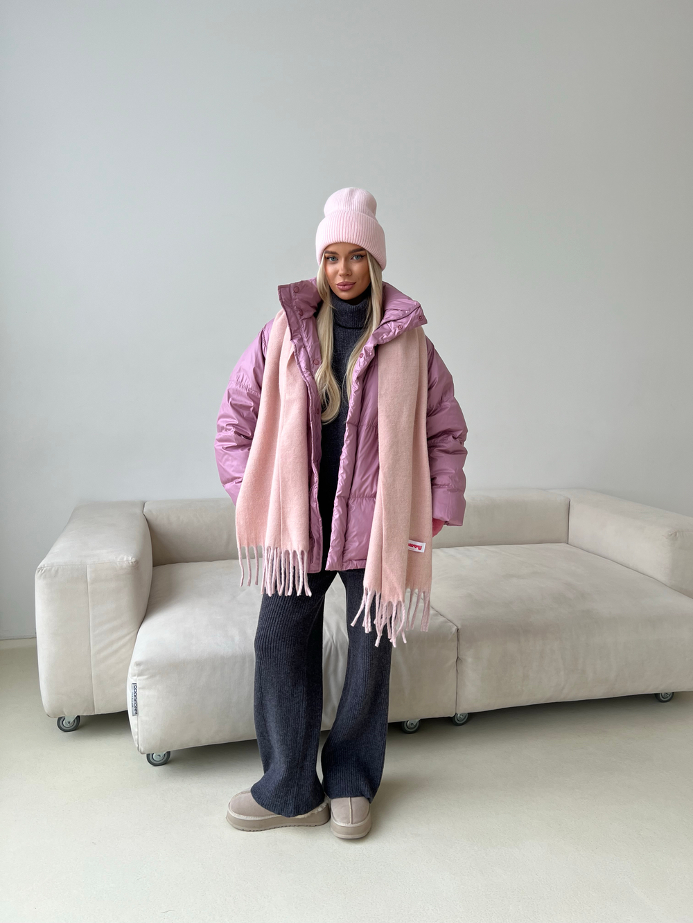 Пуховик Marshmallow розовый