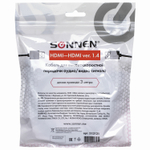 Кабель HDMI AM-AM 3 м SONNEN ver1.4 FullHD 4К для ноутбука компьютера ТВ-приставки монитора телевизора проектора черный (2 штуки в упаковке)