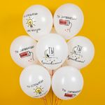 Шар (12''/30 см) Ты освещаешь мою жизнь, Белый, пастель, 2 ст, 25 шт.