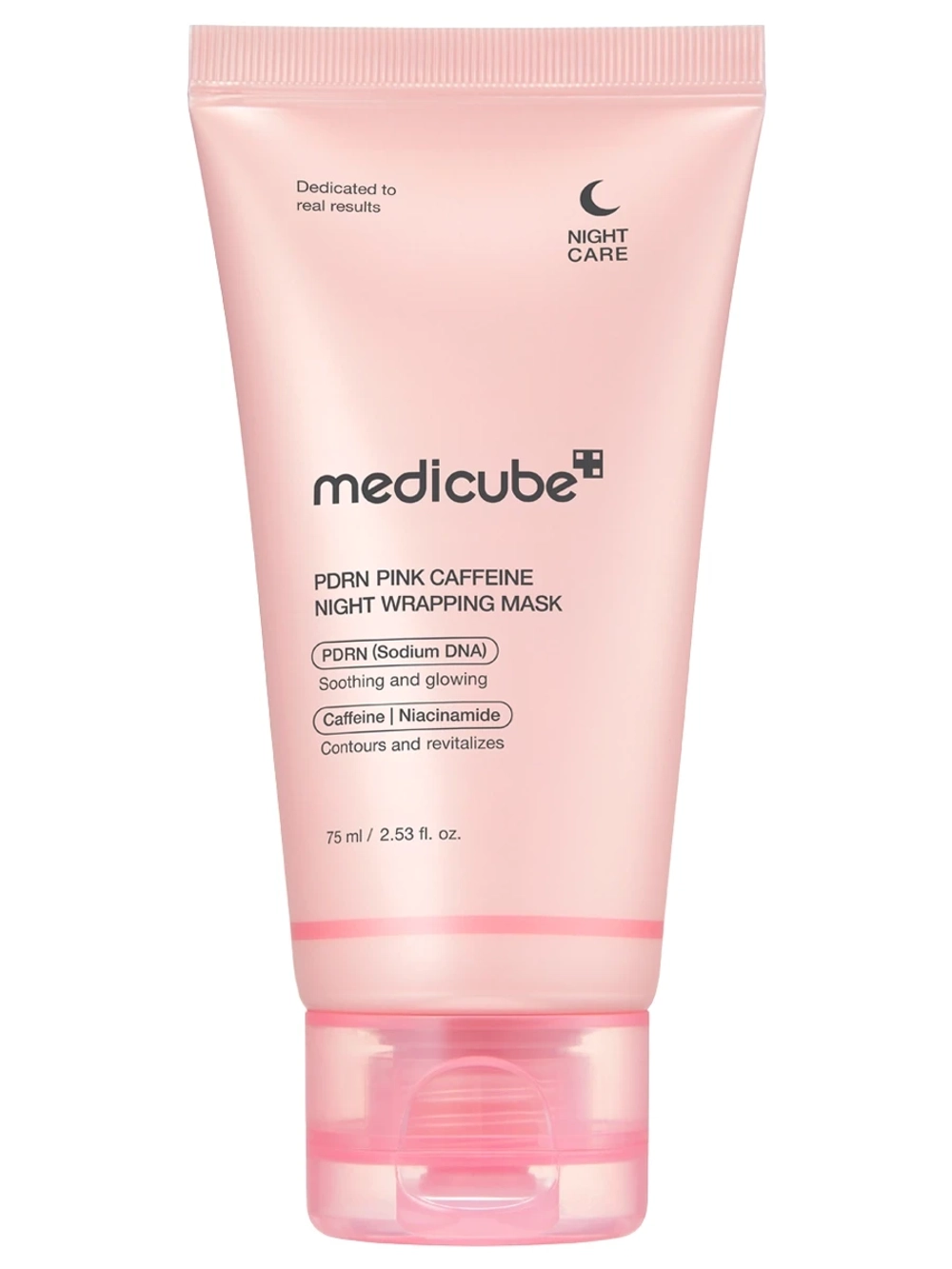 Medicube PDRN Pink Caffeine Night Wrapping Mask ночная маска-плёнка с ПДРН и кофеином