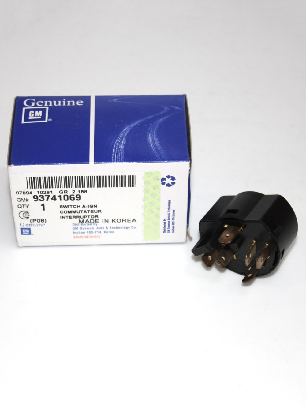 Контактная группа замка зажигания 93741069 для Daewoo Nexia