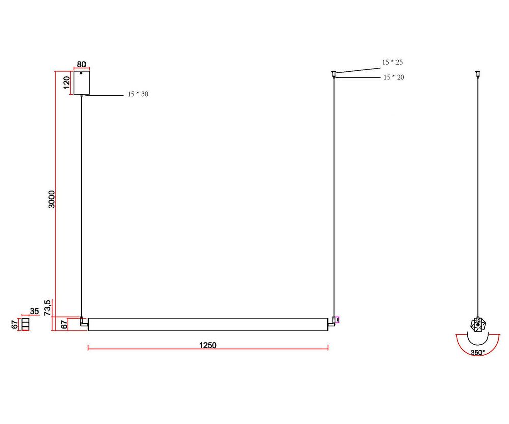 Kink Light 08208-125,19 Подвес Талия черный