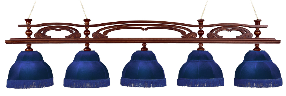 Лампа Венеция 5 плафонов ясень