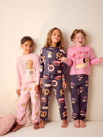 Пижама для девочки Next B75-482, 3 шт., Розовый, Темно-серый