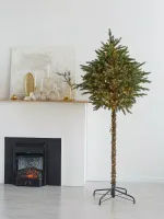 ель на ножке "Торшер" с встроенной гирляндой (литая хвоя)