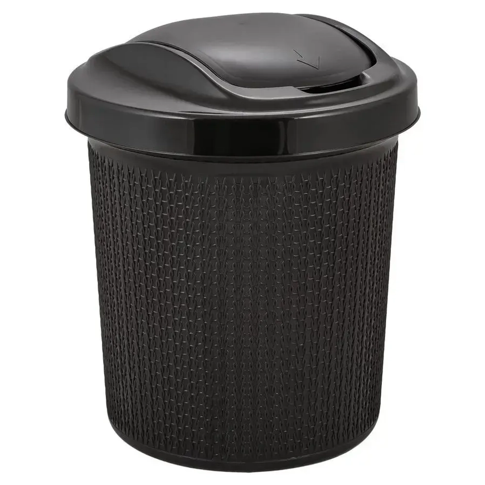 Контейнер для мусора Ajur 12 л Венге (комплект 8 шт)