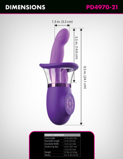 PipeDream Ultimate Pleasure Pro Plus - Вибратор c тройной стимуляцией