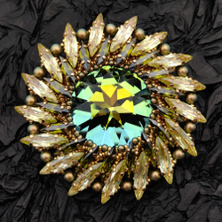 Набор для создания броши Eclipse - Golden Olive