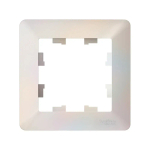 ATLASDESIGN AIR 1-постовая РАМКА, ЖЕМЧУГ/дымчатый белый