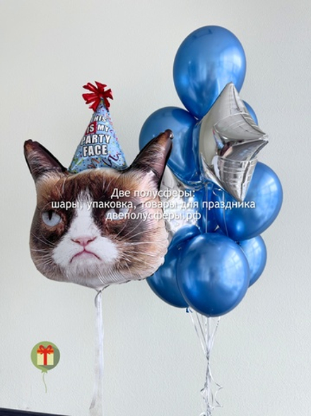 Набор шаров Недовольный кот